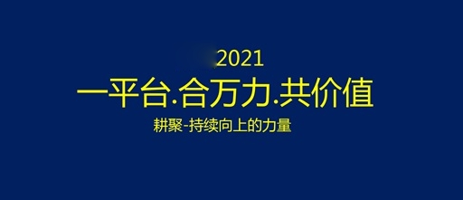 开启我们精彩的2021一平台.合万力.共价值